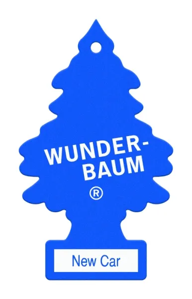 Wunderbaum New Car Duftbaum in Blau – Frischer Autoduft bei Emma Trade GmbH für Tankstellen und Kioske - Unverpackt
